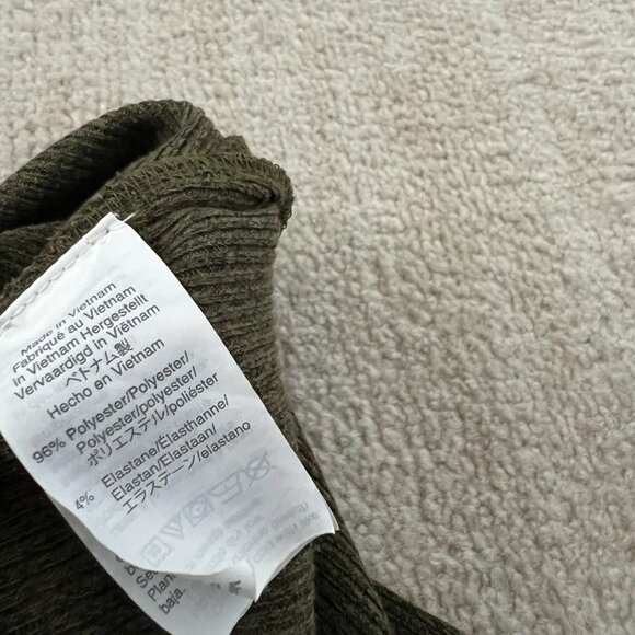 Madewell Ribbed Short Sleeve Pocket T Shirt Green Midi Dress S - Picture 8 of 9